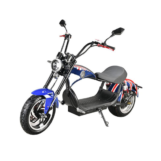 CRONY X1 Harley Electrocar car With BT Speaker 65KM/H Electrocar car Citycoco Fat Tire Electric motorcycle | Flag - Edragonmall.com