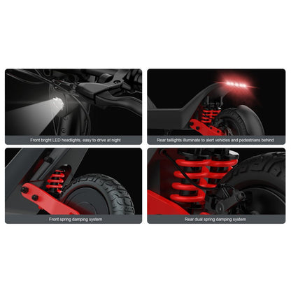 CRONY X10 Dual Moto Max Rang 80KM + App Folding E-Scooter 11 Inch Off-Road Scooter 2400W Dual Motor Foldable Electric Scooter - Edragonmall.com