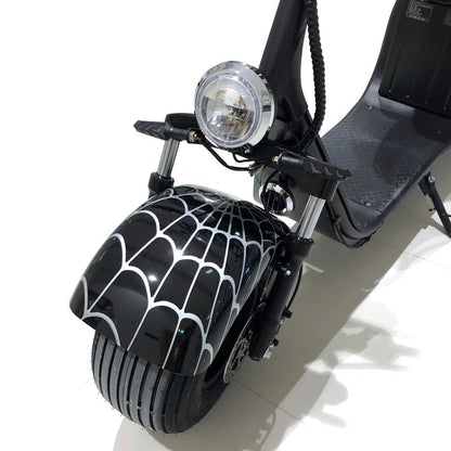 CRONY X3 BIG HARLEY+LI-ion battery+BT+double seat Black Spid Electric motorcycle | Black Spiderman - Edragonmall.com