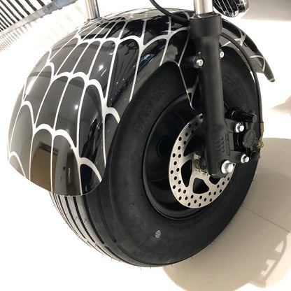 CRONY X3 BIG HARLEY+LI-ion battery+BT+double seat Black Spid Electric motorcycle | Black Spiderman - Edragonmall.com