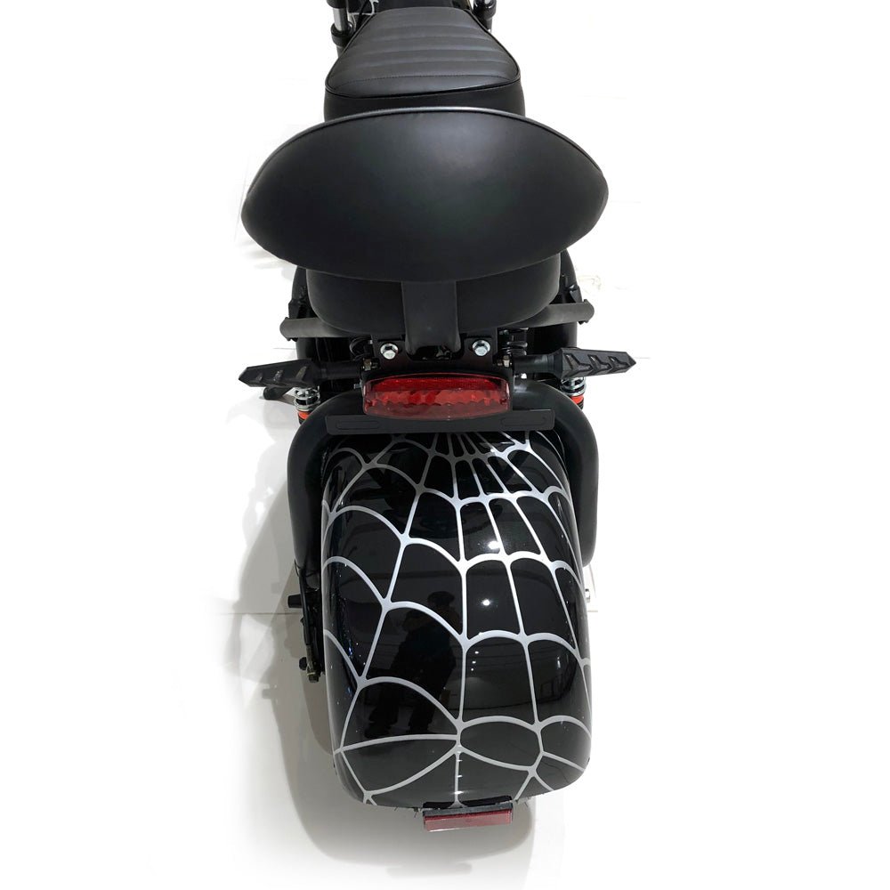 CRONY X3 BIG HARLEY+LI-ion battery+BT+double seat Black Spid Electric motorcycle | Black Spiderman - Edragonmall.com