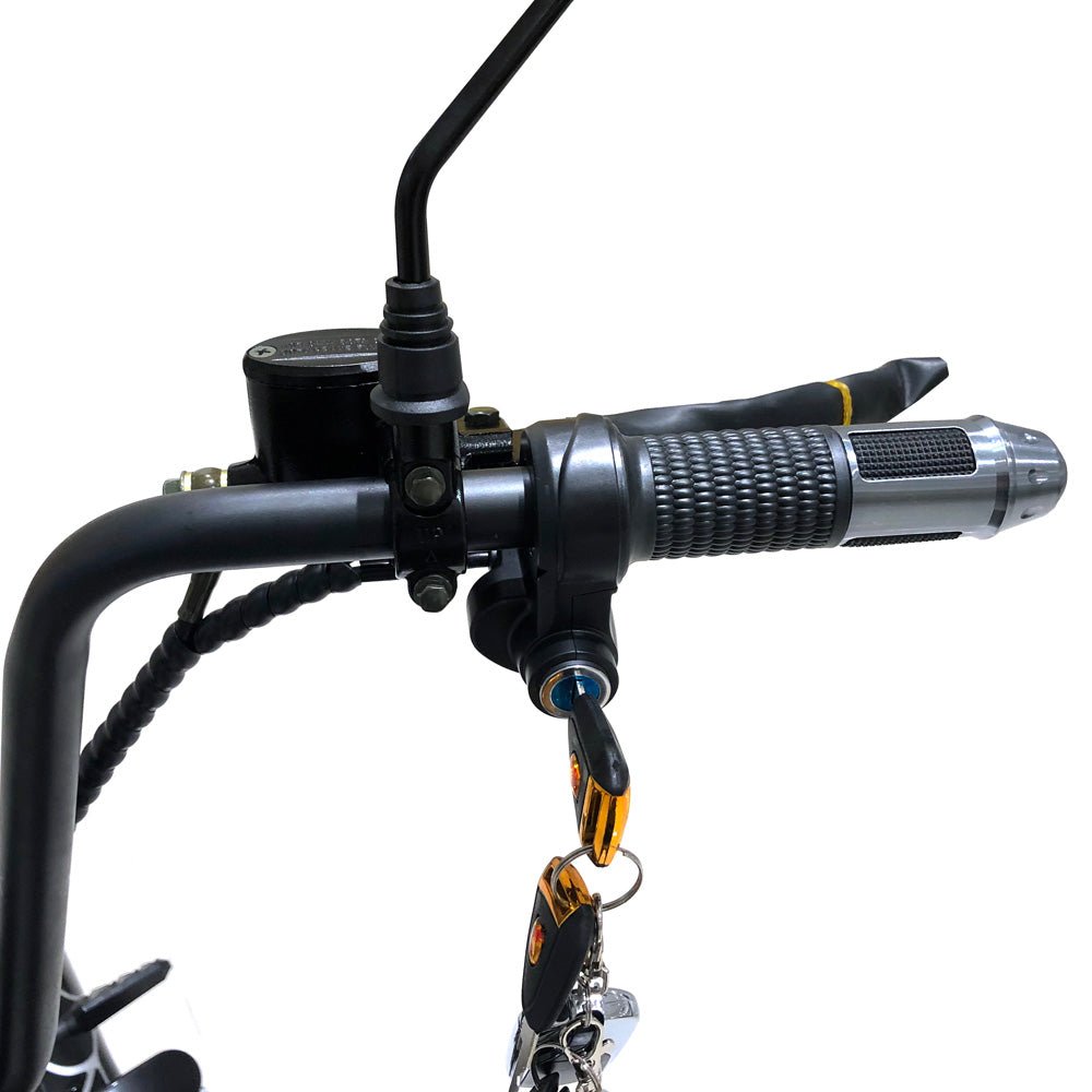 CRONY X3 BIG HARLEY+LI-ion battery+BT+double seat Electric motorcycle | Black - Edragonmall.com