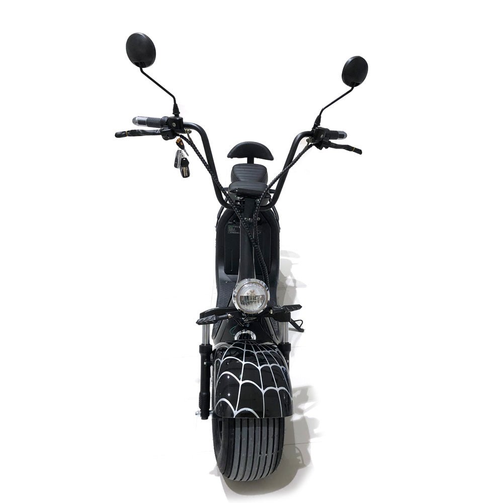 CRONY X3 BIG HARLEY+LI-ion battery+BT+double seat Electric motorcycle | Black - Edragonmall.com