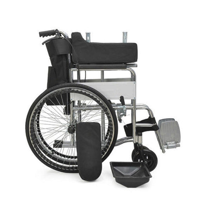 CRONY XT-T-007 Hand-pushed wheelchair With toilet Convenient four-brake wheelchair, multifunctional folding wheelchair - Edragonmall.com