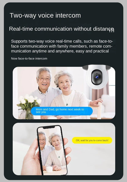 CRONY Y25-1080P light bulb IP Camera dual frequency 2.4g 5g network two-way voice automatic tracking - Edragonmall.com