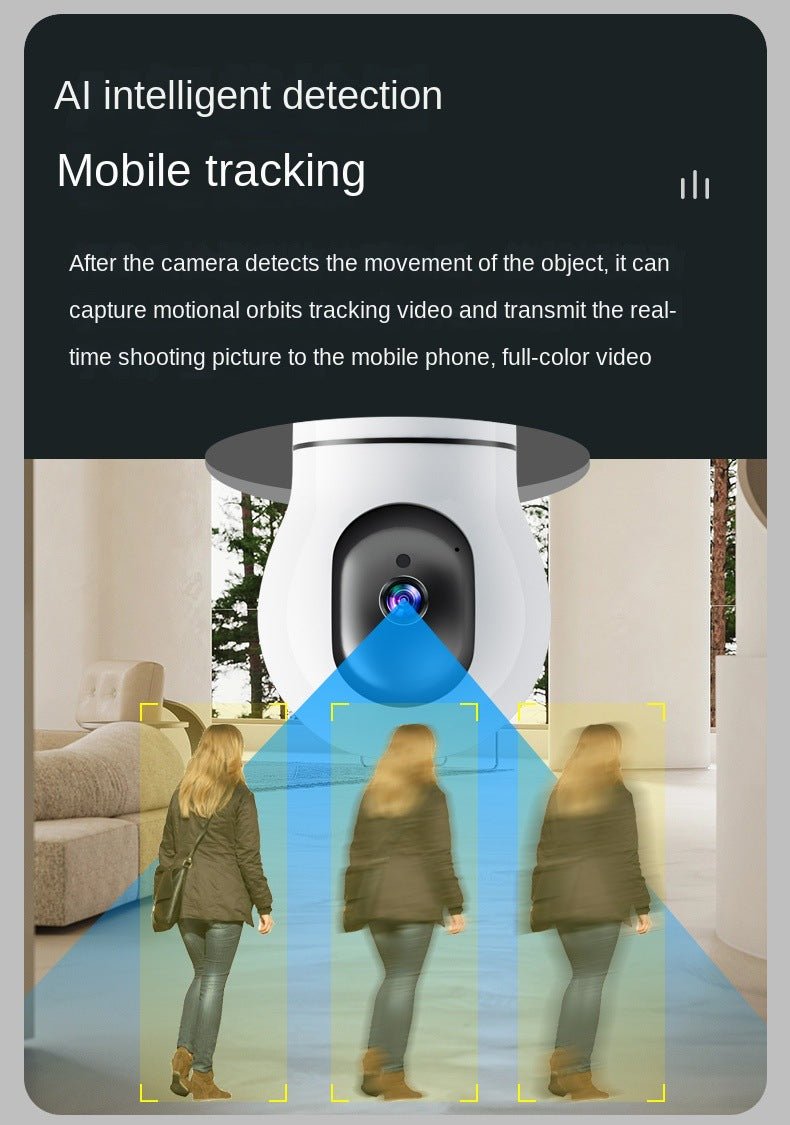 CRONY Y25-1080P light bulb IP Camera dual frequency 2.4g 5g network two-way voice automatic tracking - Edragonmall.com