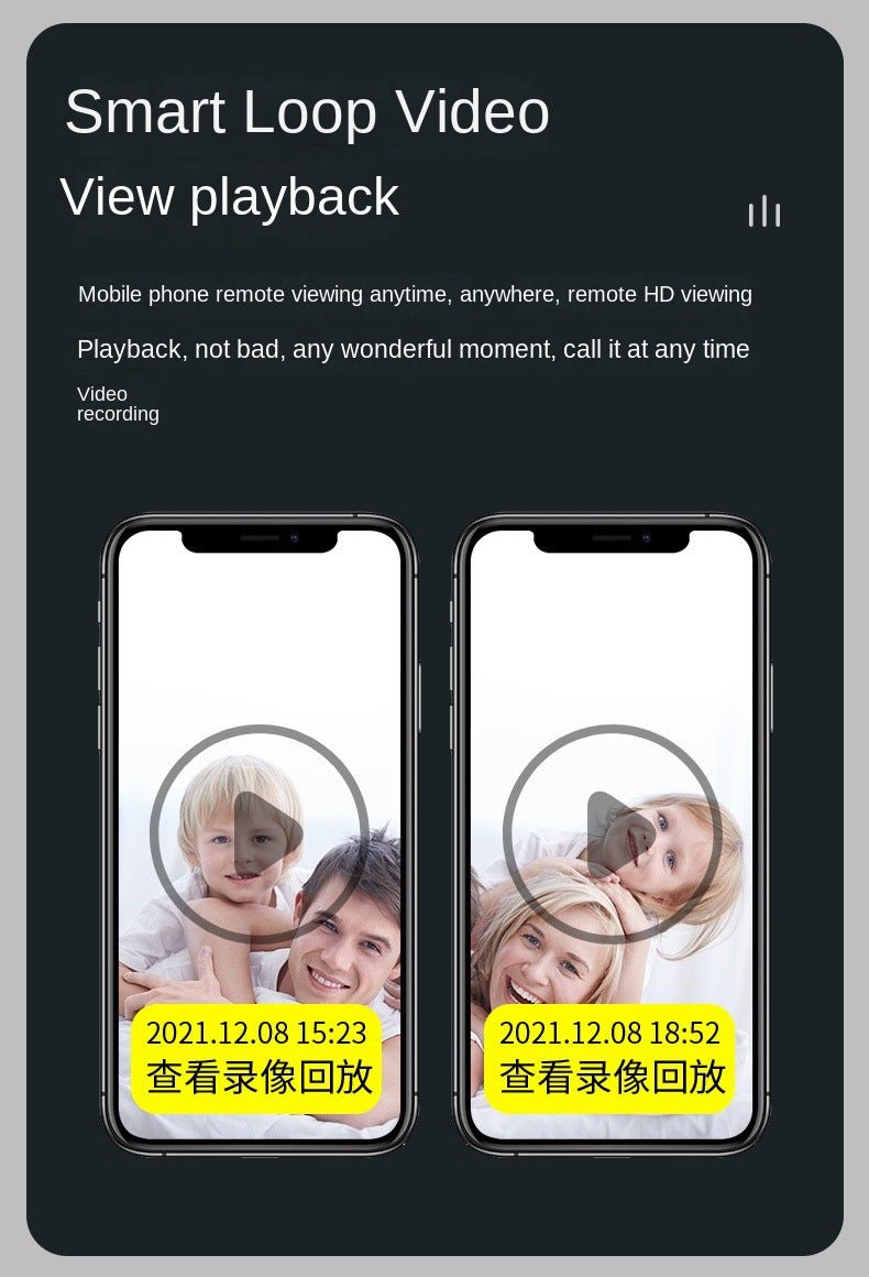 CRONY Y25-1080P light bulb IP Camera dual frequency 2.4g 5g network two-way voice automatic tracking - Edragonmall.com