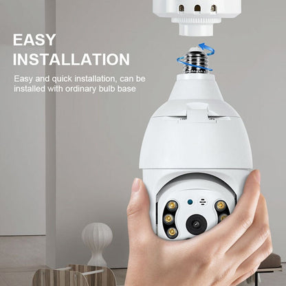 CRONY Y28-1080P light bulb IP Camera Smart wireless WIFI panoramic camera home HD night vision 2 million security monitoring - Edragonmall.com