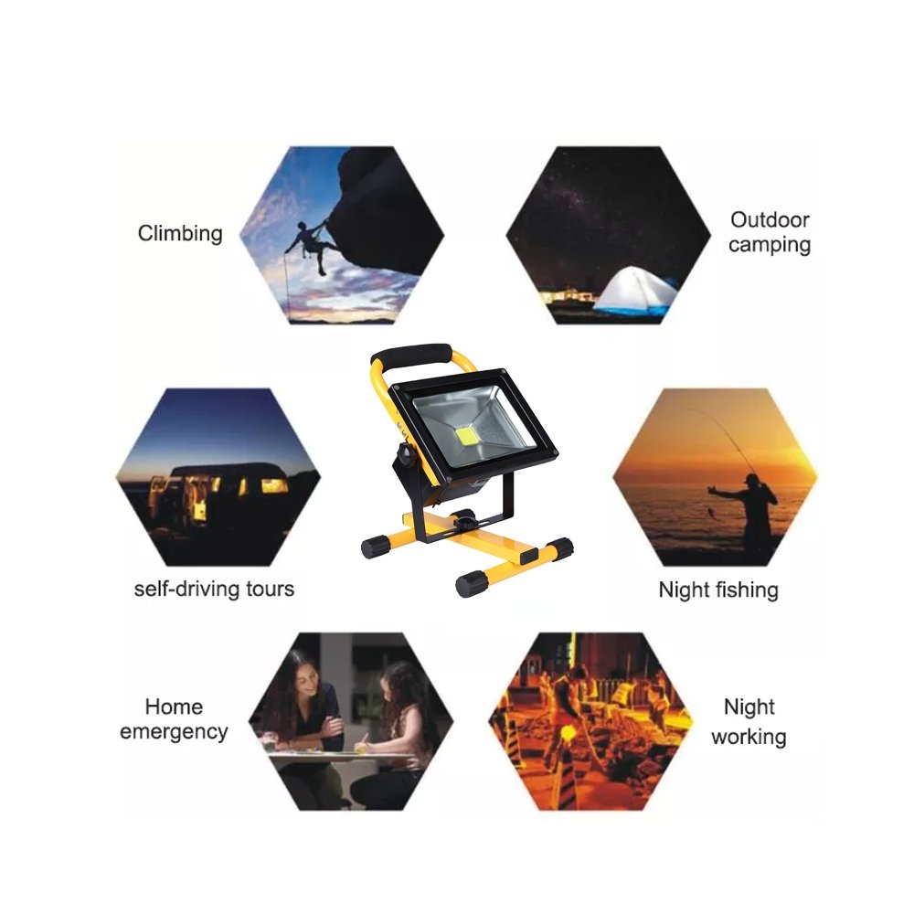 CRONY YW-CD013 20W Outdoor waterproof cob tennis court new warm white led night work light - Edragonmall.com