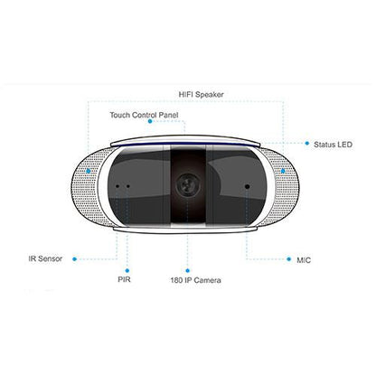 CS01 1080P Full HD Bluetooth Speaker Camera - Edragonmall.com