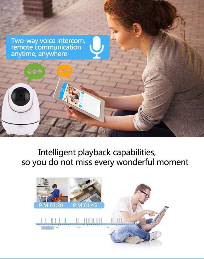 CWZ06501AI-Camera 1080P Security Camera Wireless Auto Tracking IP Camera Wifi Alarm Baby Monitor Surveillance Camera - Edragonmall.com