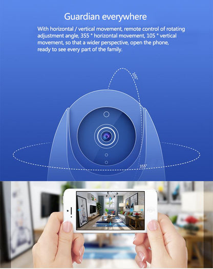 CWZ06501AI-Camera 1080P Security Camera Wireless Auto Tracking IP Camera Wifi Alarm Baby Monitor Surveillance Camera - Edragonmall.com