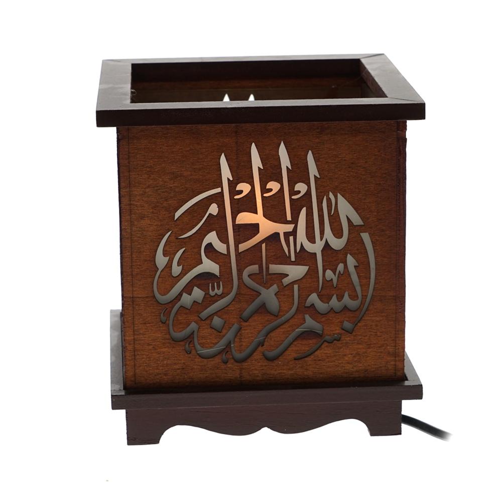 CY-468 LED Candlestick Islamic Muslim Wooden Quran Candlestick with Electric Light - Edragonmall.com