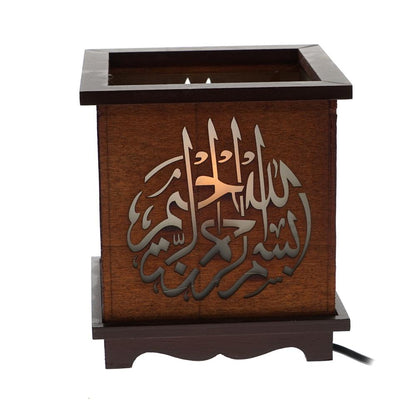 CY-468 LED Candlestick Islamic Muslim Wooden Quran Candlestick with Electric Light - Edragonmall.com
