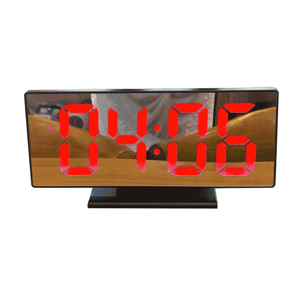 Digital LED Alarm USB Clock Shows Date And Temperature Clock DS-3618L - Edragonmall.com
