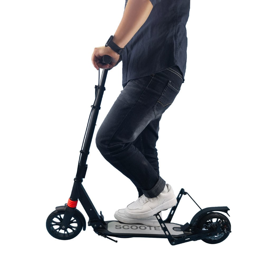 Double foot pedal scooter Foot scooter travel scooter pedal scooter adult scooter non-electric scooter - Edragonmall.com