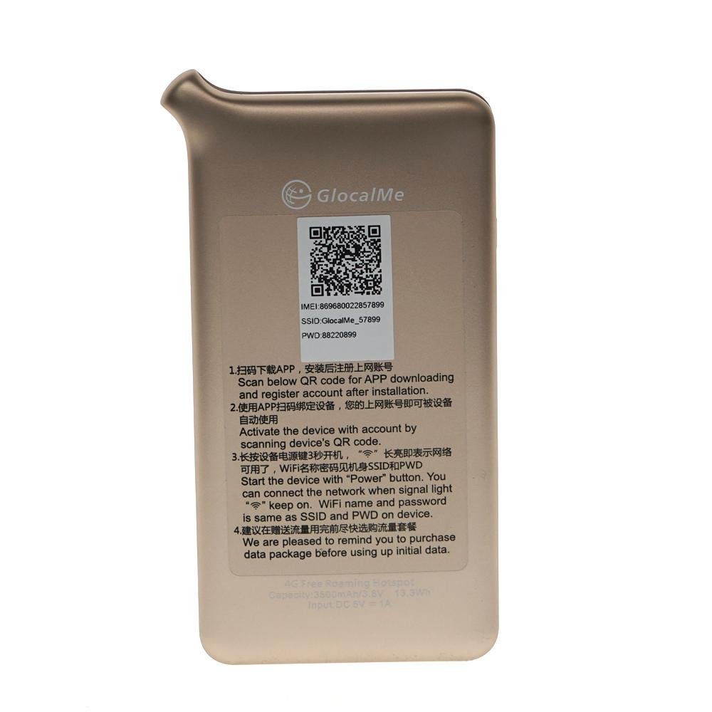 GlocalMe U2 4G Global Mobile Wi-Fi Hotspot Network Globally No SIM No Roaming - Edragonmall.com
