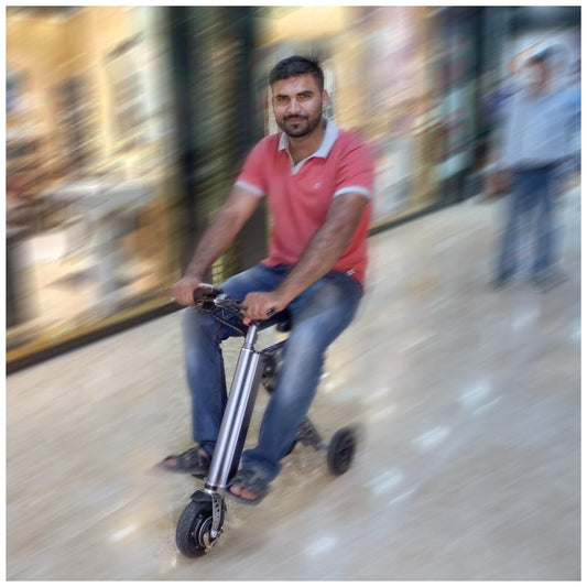 H9-3 Fashion Two Wheels Electric Folding Bicycle 36V Lightweight Small Electric Bike 13.5kg E-Bike Green - Edragonmall.com