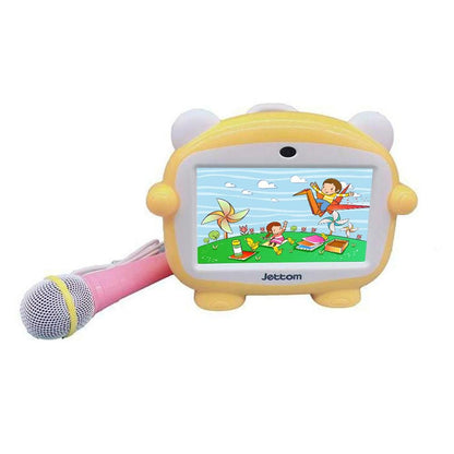 Jettom baby learn machine 7-inch 8GB ROM 512MB RAM 2G IPS LCD Dual Camera Kids Tablet YELLOW - Edragonmall.com