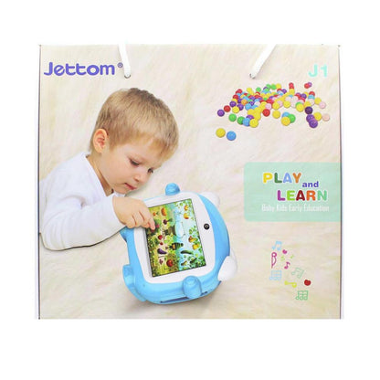 Jettom baby learn machine 7 inch 8GB ROM 512MB RAM LCD Dual Camera Kids Tablet | Blue - Edragonmall.com