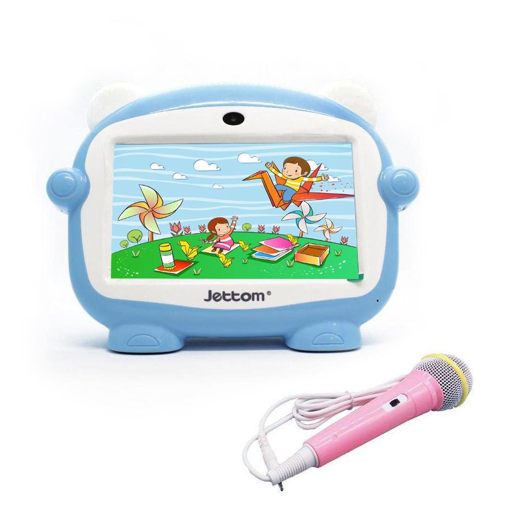 Jettom baby learn machine 7 inch 8GB ROM 512MB RAM LCD Dual Camera Kids Tablet | Blue - Edragonmall.com
