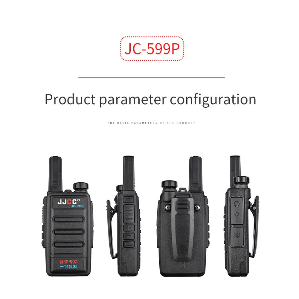 JJCC 3W JC-599P UHF A key to copy walkie-talkie 136 174MHz 400 480 MHz 5km wireless Walkie talkie two ways radio 2pcs/boxes - Edragonmall.com