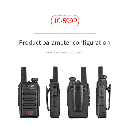 JJCC 3W JC-599P UHF A key to copy walkie-talkie 136 174MHz 400 480 MHz 5km wireless Walkie talkie two ways radio 2pcs/boxes - Edragonmall.com