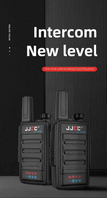 JJCC 3W JC-599P UHF A key to copy walkie-talkie 136 174MHz 400 480 MHz 5km wireless Walkie talkie two ways radio 2pcs/boxes - Edragonmall.com