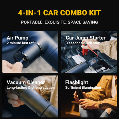 K2 4in1 Portable Car Combo Kit Car Charger - Edragonmall.com