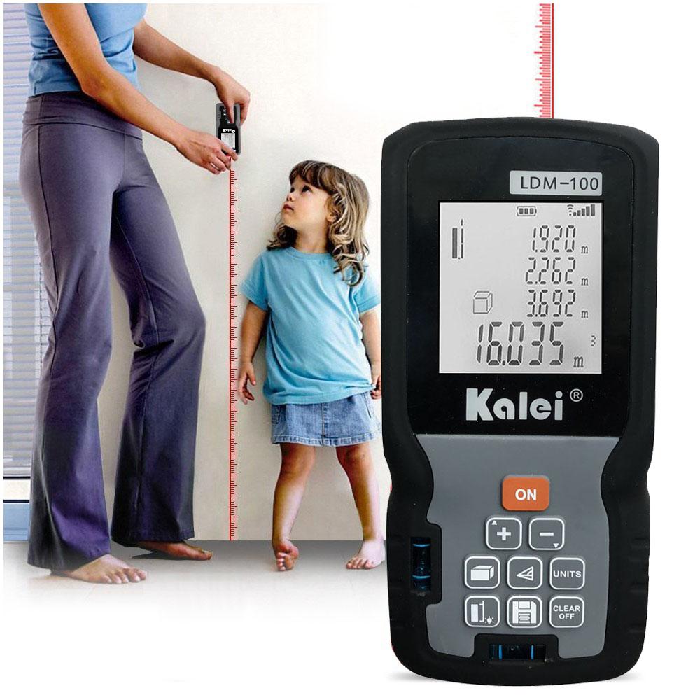 KALEI LDM-100 100M Digital Laser Distance Rangefinder Meter Measuring Tool - Edragonmall.com