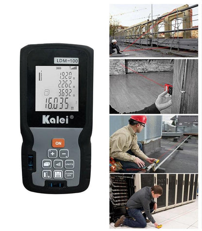 KALEI LDM-100 100M Digital Laser Distance Rangefinder Meter Measuring Tool - Edragonmall.com