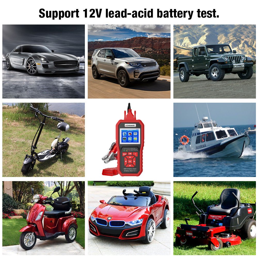 KONNWEI KW890 Battery Tester Car OBDII Oil Service Light Reset Tool OBD2 Scanner Car Professional Automotive Code Reader Diagnose Tool - Edragonmall.com