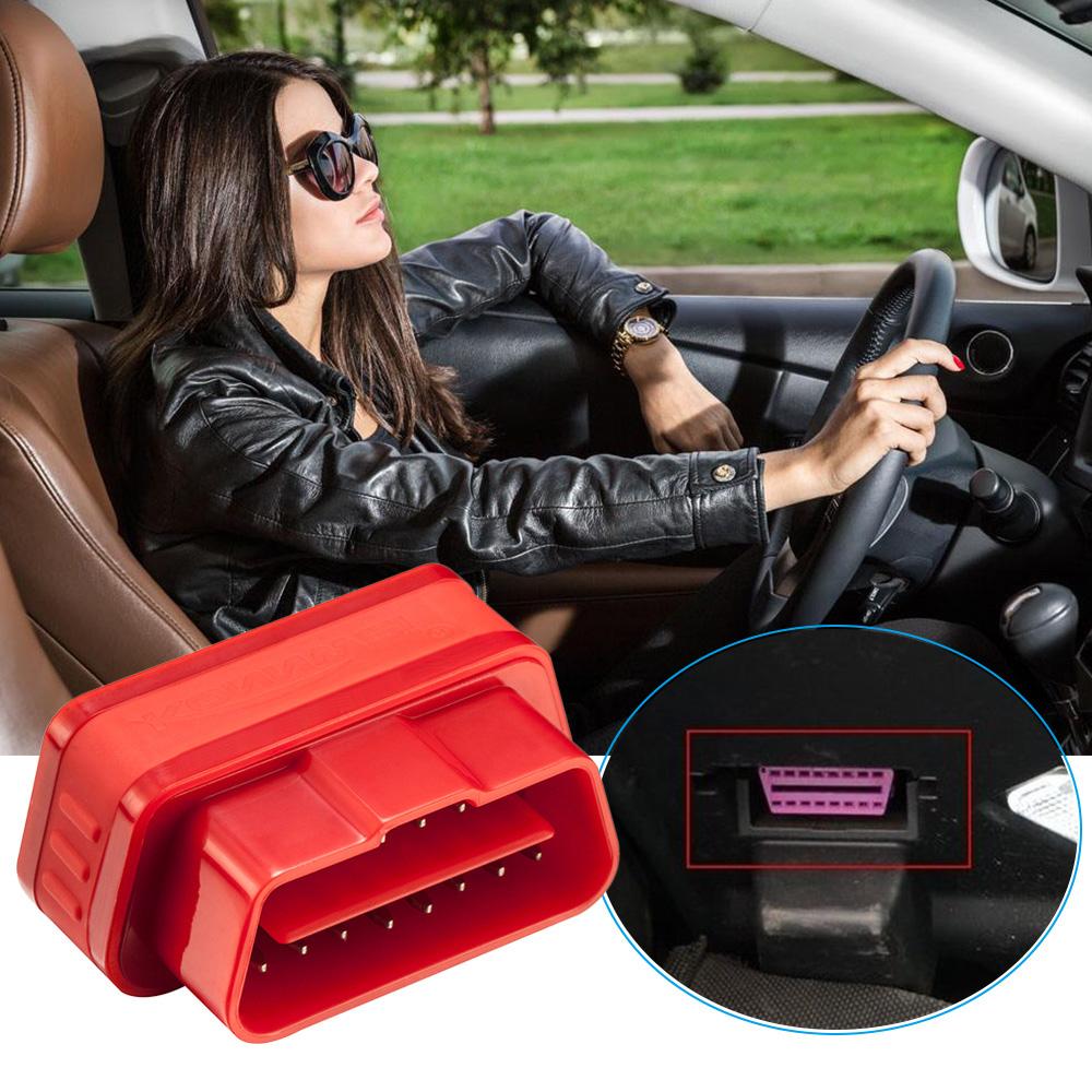Konnwei KW901 OBD2 Car Bluetooth 3.0 Scanner ELM327 Car Diagnostic Tool - RED - Edragonmall.com