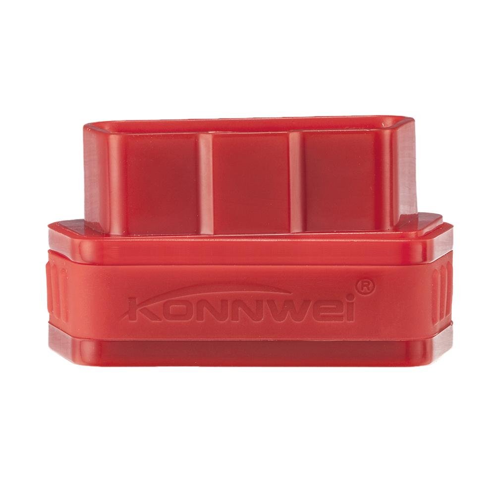 Konnwei KW901 OBD2 Car Bluetooth 3.0 Scanner ELM327 Car Diagnostic Tool - RED - Edragonmall.com