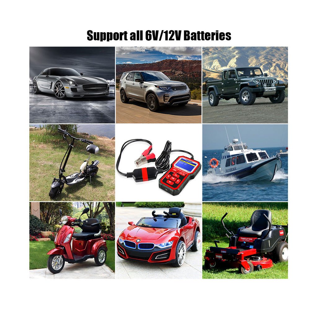 KW681 Car & Motorcycle Battery Tester OBDII Diagnostic Scann - Edragonmall.com