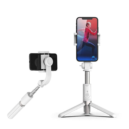 L08 Cradle head selfie stand Anti-Shake for iOS and Android | White - Edragonmall.com