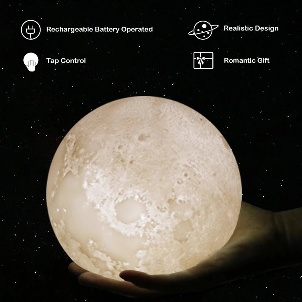 M16 3d Moon Light Wireless Remote Moon Lamp Multicolour - Edragonmall.com