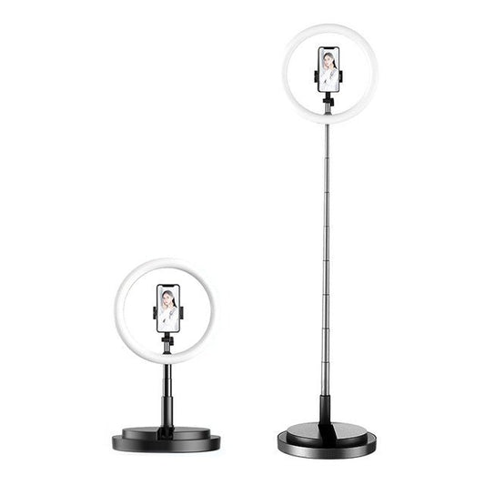 MAMEN 10 inch Selfie Ring Light LED Dimmable Video Studio Photography Lighting Portable For Youtube Vlog Live Photo With Tripod - Edragonmall.com