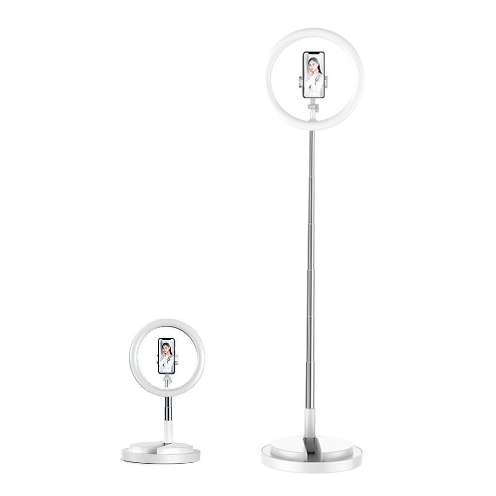 MAMEN 10 inch Selfie Ring Light LED Dimmable Video Studio Photography Lighting Portable For Youtube Vlog Live Photo With Tripod - Edragonmall.com