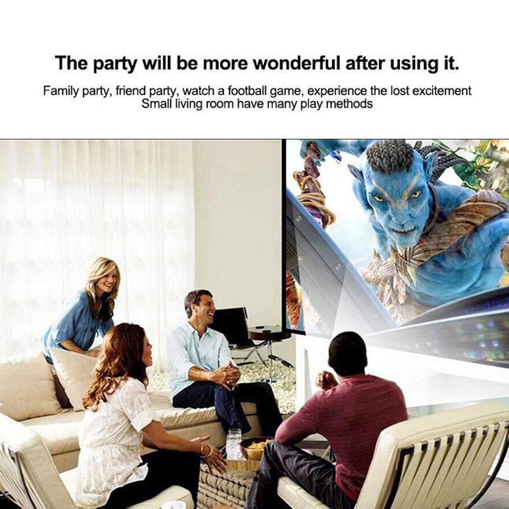 Mini Battery Projector, LCD Display LED Portable Projector, Home Theater Cinema USB Children Video Media Player -RD-814 -Black - Edragonmall.com