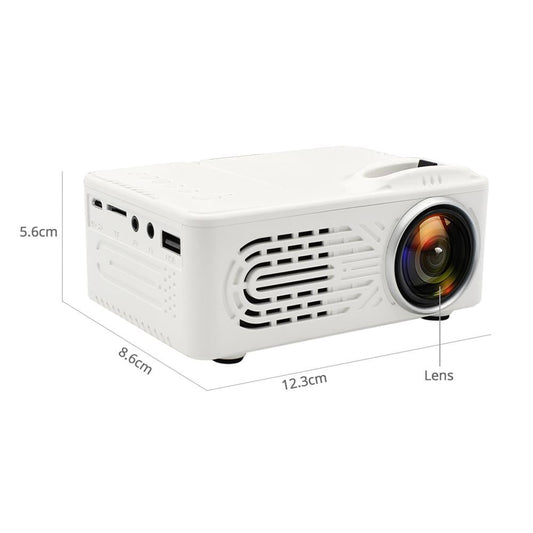 Mini Projector, LCD Display LED Portable Projector, Home Theater Cinema USB Children Video Media Player -RD-814 -White - Edragonmall.com