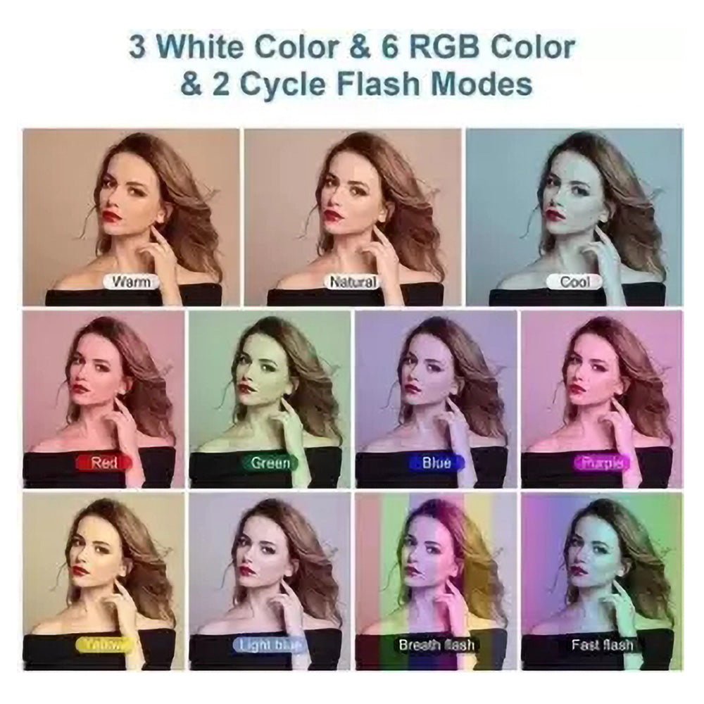 MJ45(18inch) wire-controlled mobile phone RGB LED Live Fill Light - Edragonmall.com