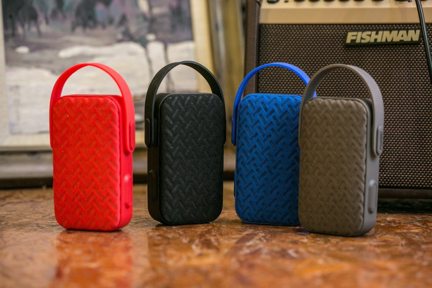 MY220BT Handheld Bluetooth Speaker Wireless Portable Subwoofers 3D Surround With Mini KTV Singing Bar-Gray - Edragonmall.com