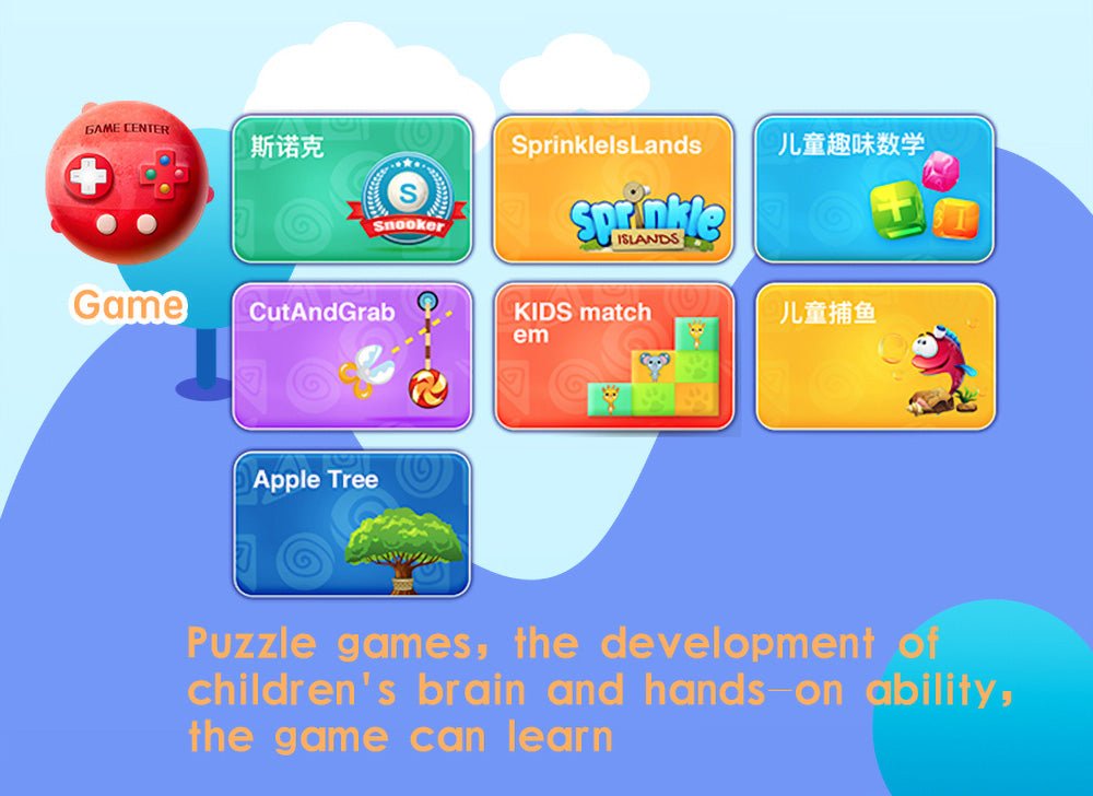 P06 7inch kids tablet with sim, Karoke Video Learning, Android - Blue - Edragonmall.com