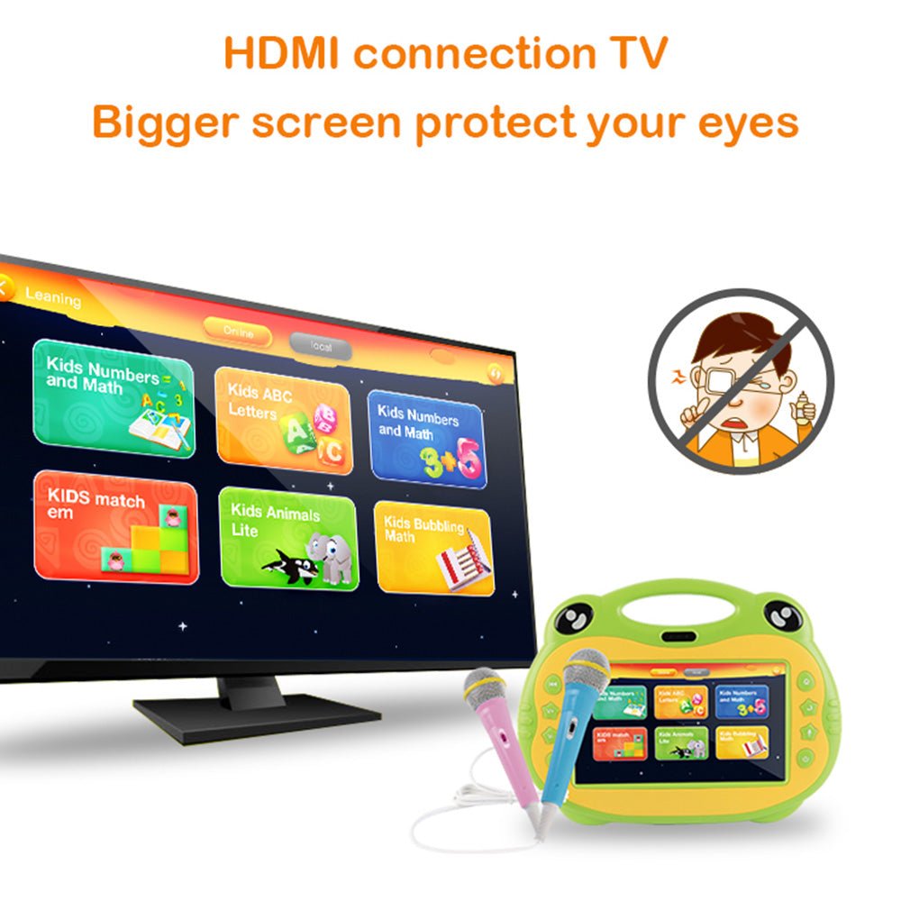 P06 7inch kids tablet with sim, Karoke Video Learning, Android - Pink - Edragonmall.com