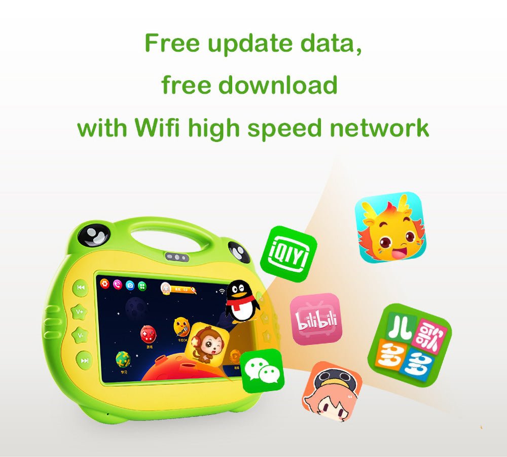 P06 7inch kids tablet with sim, Karoke Video Learning, Android - Red - Edragonmall.com