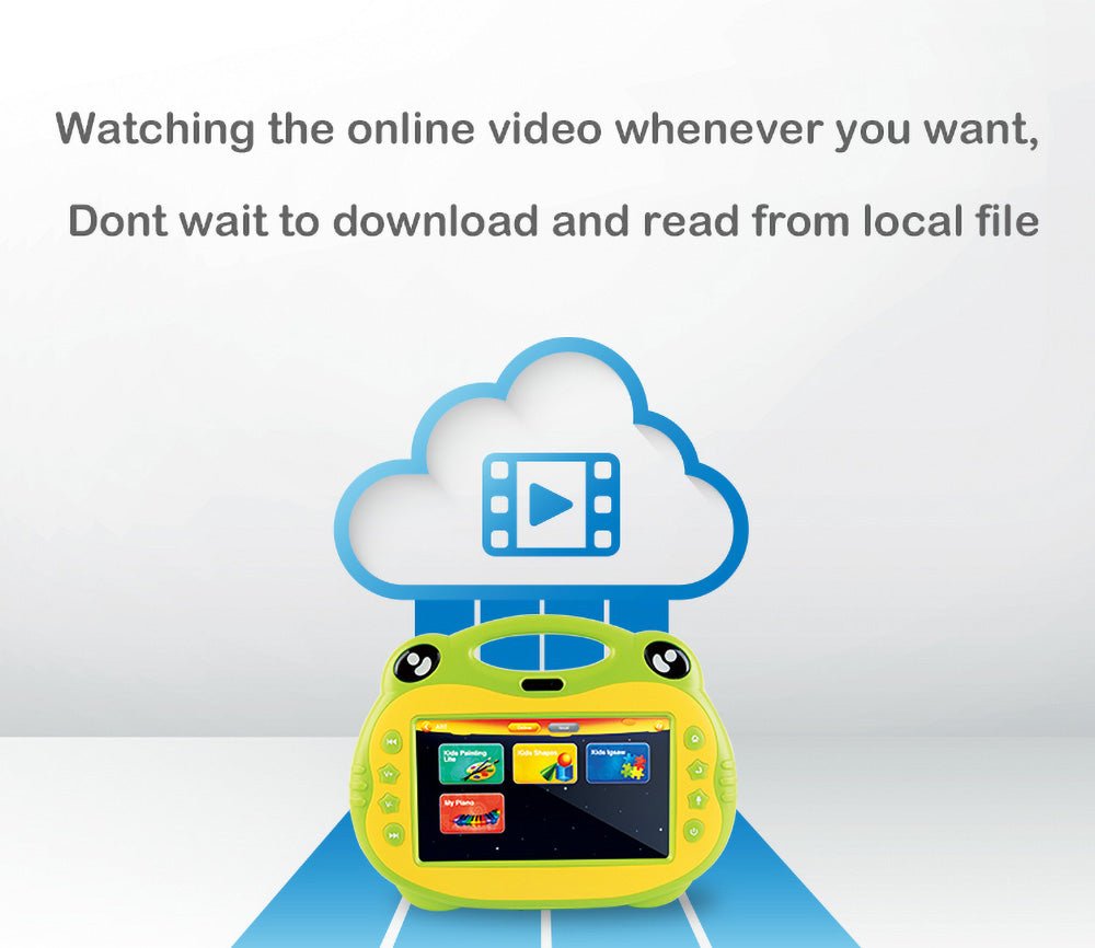 P06 7inch kids tablet with sim, Karoke Video Learning, Android - Red - Edragonmall.com