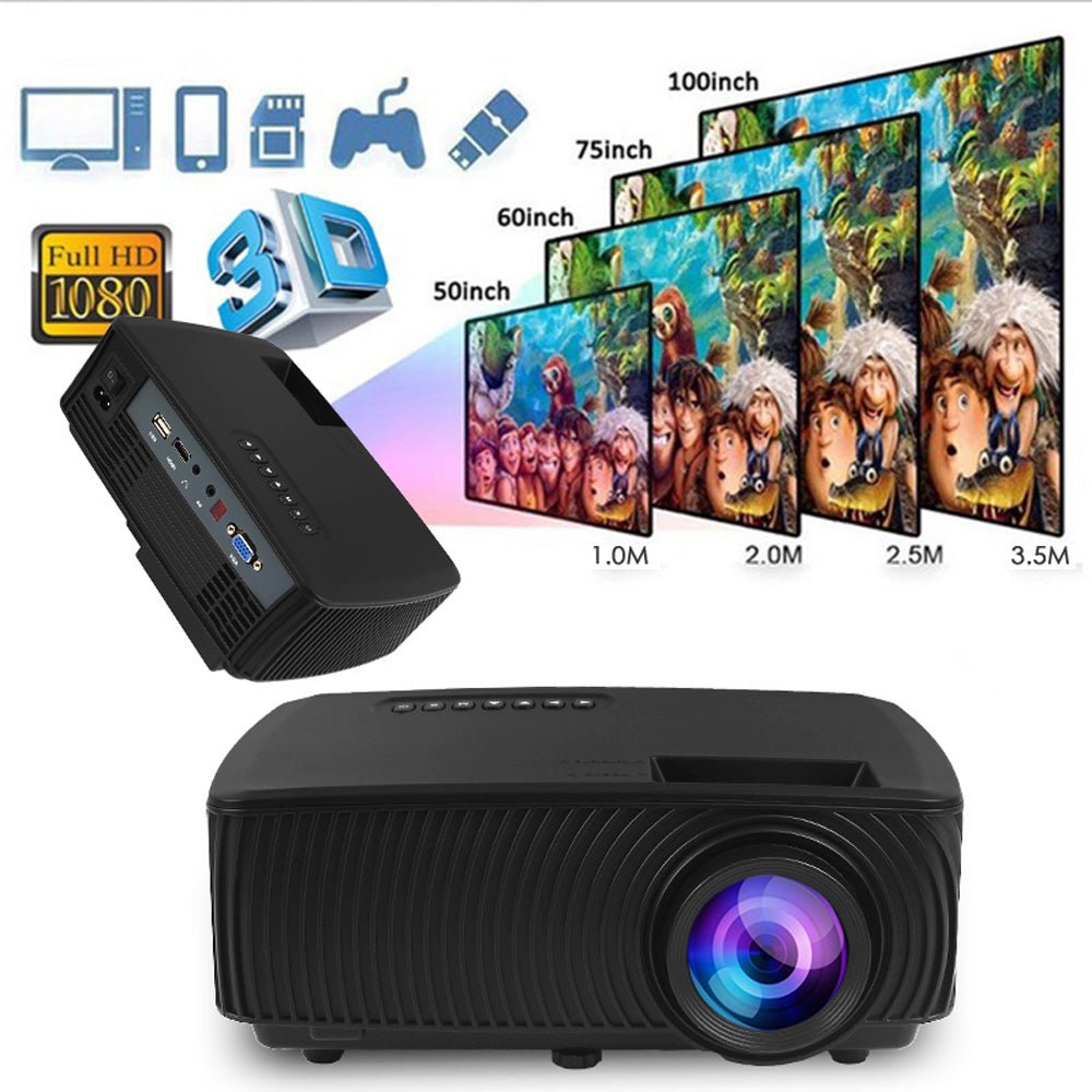 RD-816 Projector 4K 3D Full HD Projector HD Smart Projector - Edragonmall.com