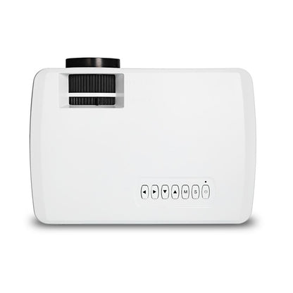 RD816 Portable LCD Projector Home Theater 1200 Lumens with Speaker Support 1080P for Meeting -White - Edragonmall.com