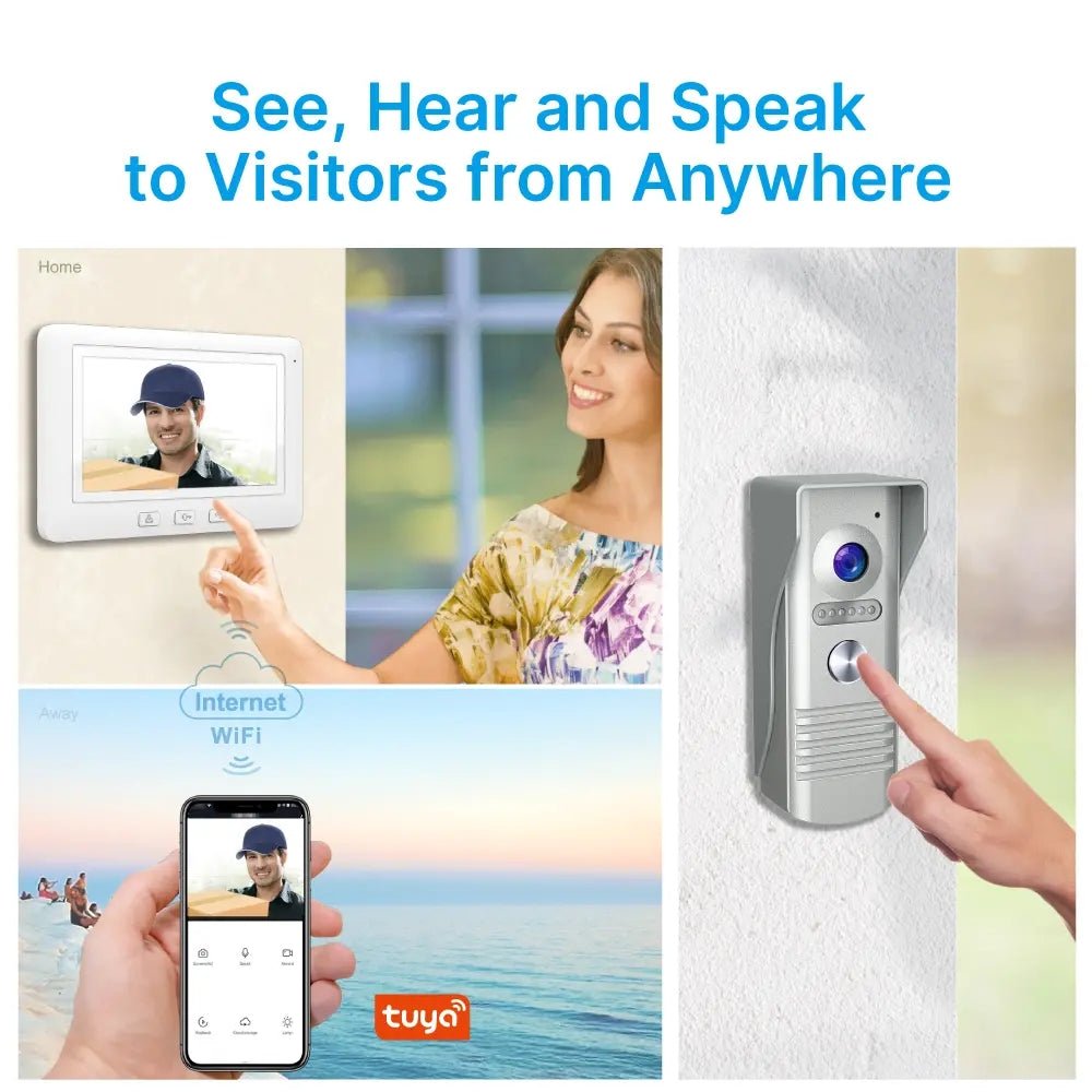 RL-C07F-TY Smart Home Video Doorphone 7" Tuya Smart Video Door Phone - Edragonmall.com